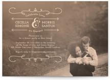 Kiss Me Engagement Party Invitations