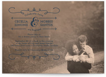 Kiss Me Engagement Party Invitations