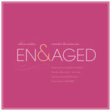 Engaged Engagement Party Invitations