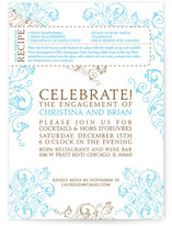 Recipe Engagement Party Invitations