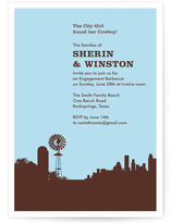Town & Country Engagement Party Invitations