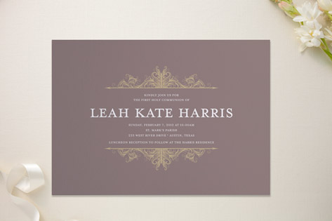 Baptism Scrolls First Holy Communion Invitations