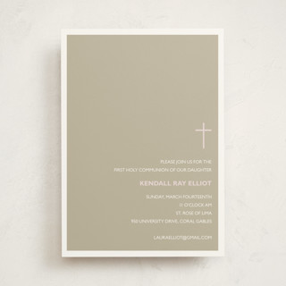 Bisect First Holy Communion Invitations