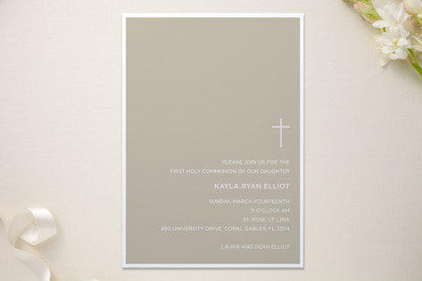 Bisect First Holy Communion Invitations