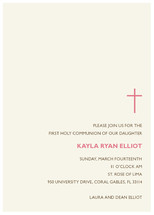 Bisect First Holy Communion Invitations