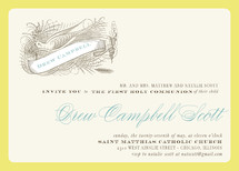 float + birdie baptism First Holy Communion Invitations