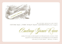 float + birdie baptism First Holy Communion Invitations