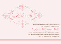 French Vintage First Holy Communion Invitations