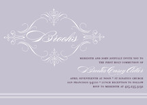 French Vintage First Holy Communion Invitations
