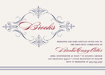 French Vintage First Holy Communion Invitations