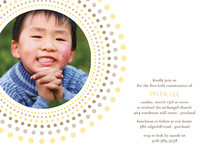 Joyful Bursts First Holy Communion Invitations