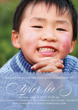 Sweet Scallop First Holy Communion Invitations