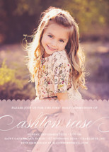 Sweet Scallop First Holy Communion Invitations