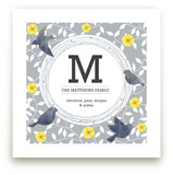 Watercolor Birds Monogram Art Prints