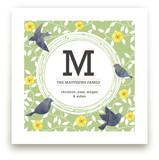 Watercolor Birds Monogram Art Prints