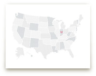 Polka Dotted States of America Art Prints