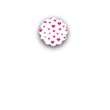 Hearts Aflutter Small Stickers