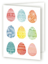 Painted Eggs Easter Greeting Cards