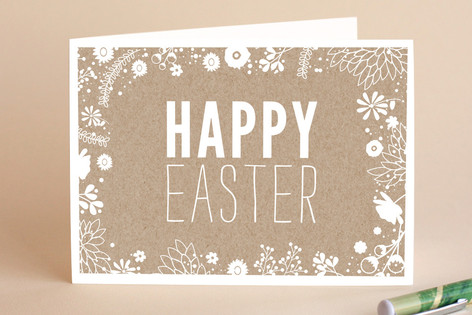 Easter Kraft Easter Greeting Cards