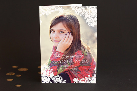 Floral Lace Easter Greeting Cards