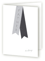 Varsity Ribbon Father's Day Greeting Cards