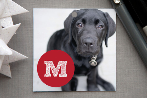 Red Paw Gift Tags