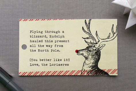 Rudolph Gift Tags