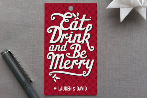 Eat, Drink and Be Merry Gift Tags
