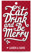 Eat, Drink and Be Merry Gift Tags