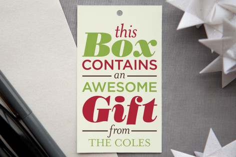 Awesomeness Inside Gift Tags