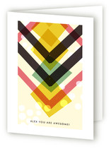 Chevron Just Because Greeting Cards
