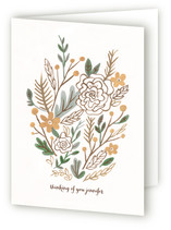 Muted Bouquet Just Because Greeting Cards