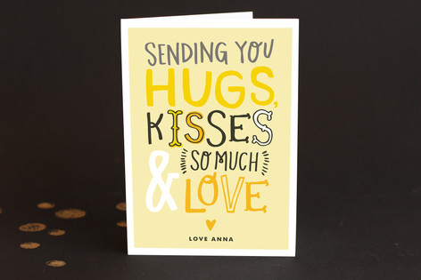 Doodle Words Just Because Greeting Cards