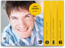 Modern Grad Stripe Graduation Minibook&trade; Cards