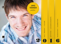 Modern Grad Stripe Graduation Minibook&trade; Cards