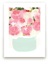 Peonies in Vase Art Prints