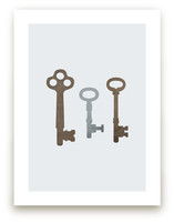 Vintage Keys Art Prints