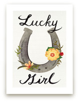 Lucky Girl Art Prints
