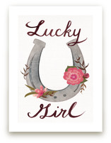 Lucky Girl Art Prints