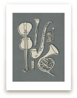 Jazz Duet #1 Art Prints