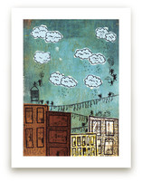 Cityscape Robbers Art Prints
