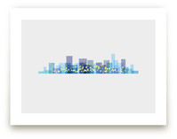A City at Night Art Prints