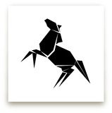Origami Horse Art Prints