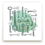 Key Collage Art Prints