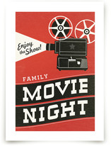 Family Movie Night Art Prints