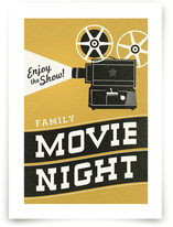 Family Movie Night Art Prints
