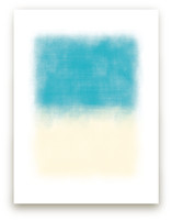 Blue Colorblock Art Prints