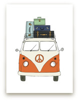 The Peace Van on the Road Art Prints