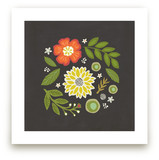 Floral Swirl Art Prints