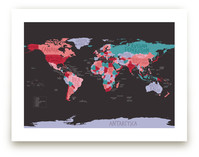 All The Countries Of The World Art Prints